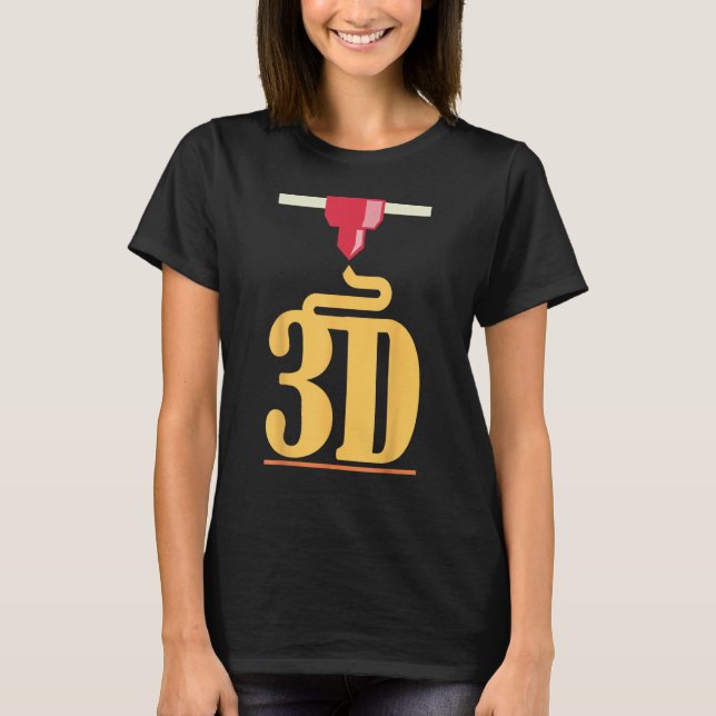 Camiseta impressora 3D (Frente)