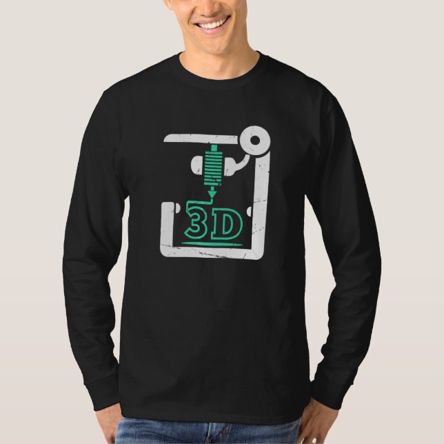 Camiseta Impressora 3d Cnc G Code 3d (Frente)