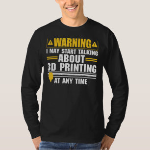 Camiseta Impressora 3D Engraçada Para Homens Mulheres 3D Im