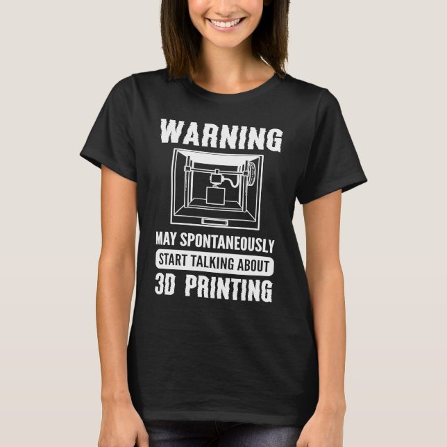 Camiseta Impressora 3D Impressora 3D (Frente)