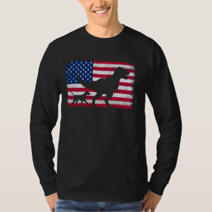 Camiseta Impressora alemã abreviada de 4 de julho Americano