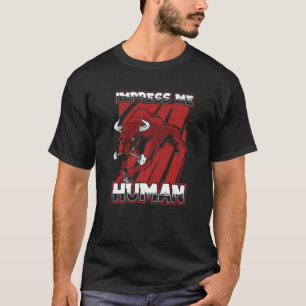 Camiseta Imprima-Me Touros Humanos Rodeio Fazenda Bovina An