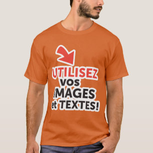 Camiseta Imprima seus designs online DIY em Português