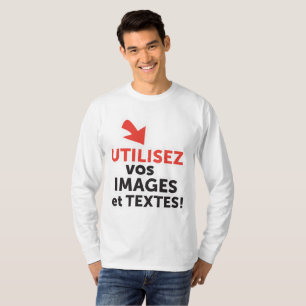 Camiseta Imprima seus designs online DIY em Português