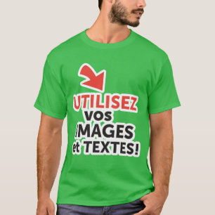 Camiseta Imprima seus designs online DIY em Português