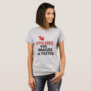 Camiseta Imprima seus designs online DIY em Português