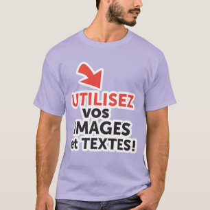 Camiseta Imprima seus designs online DIY em Português