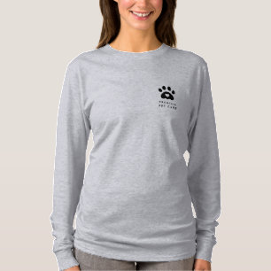 Camiseta Imprimir Paw Moderno Pet Care Cachorro Walker Logo