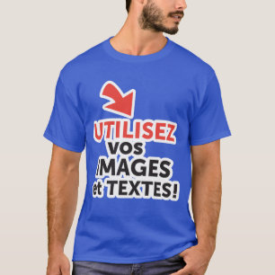 Camiseta Imprimir seus designs online DIY em Português