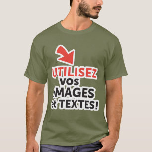 Camiseta Imprimir seus designs online DIY em Português