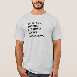 Camiseta Impulsionando Aquisição Estratégica de Café de Val