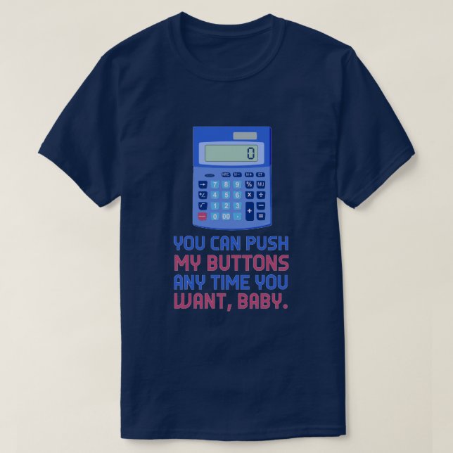 Camiseta Impulso engraçado da calculadora do nerd da (Frente do Design)