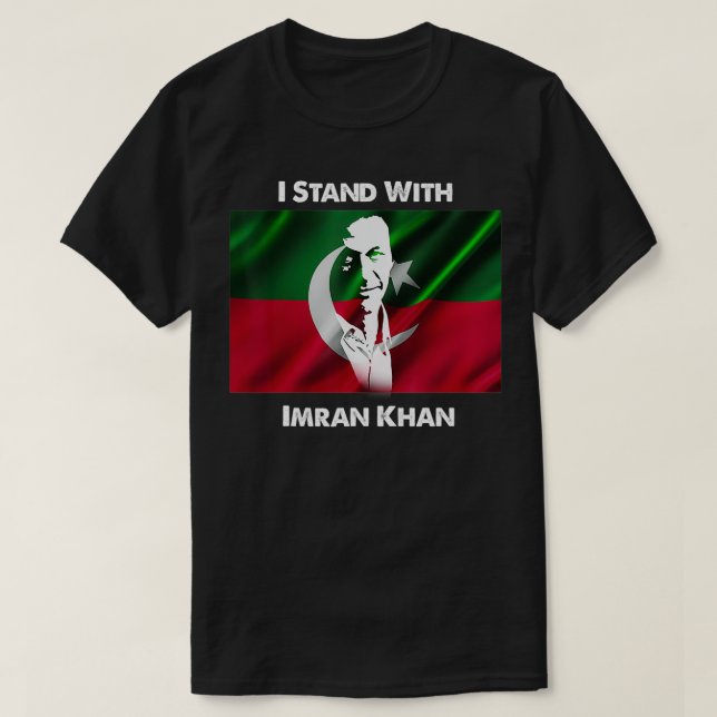 Camiseta Imran Khan Absolutamente Não PTI Primeiro-Ministro (Frente do Design)