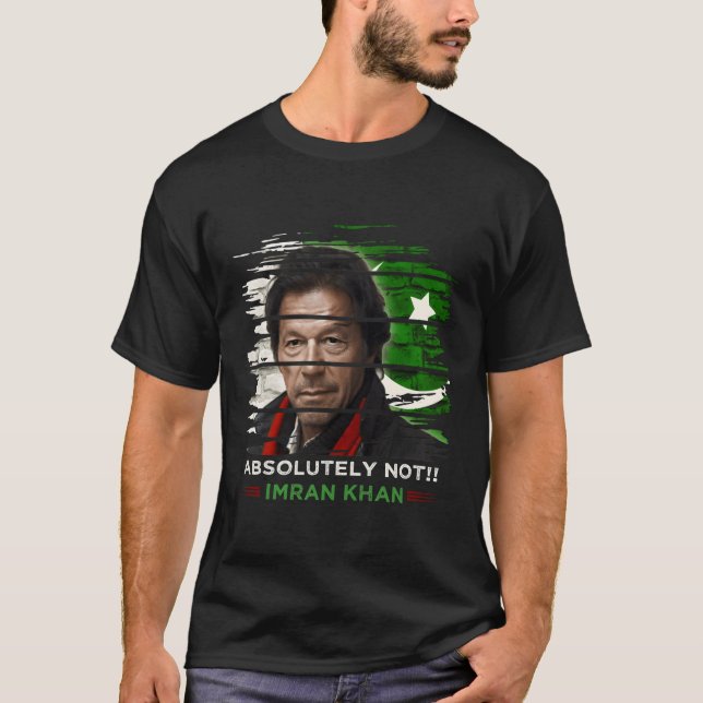 Camiseta Imran Khan Absolutamente Sem Apoiante Pti Pakistan (Frente)