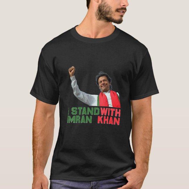 Camiseta Imran Khan PTI Partido Paquistão apoia liberdade (Frente)