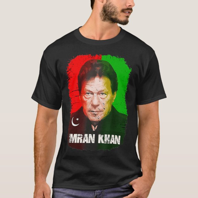 Camiseta Imran Khan PTI Partido Paquistão Apoio 40º (Frente)