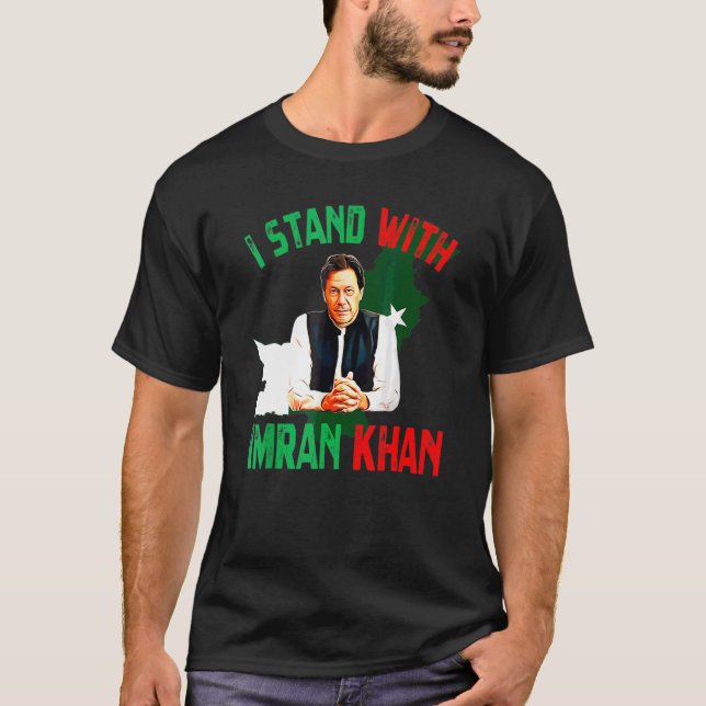 Camiseta Imran Khan Pti Partido Paquistão Apoio Liberdade (Frente)
