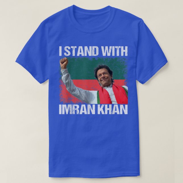 Camiseta Imran Khan PTI Party Pakistan Support Freedom Flag (Frente do Design)