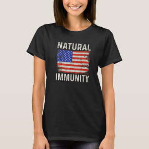 Camiseta Imunidade Natural Imunidade Médica Funny Anti Vaci