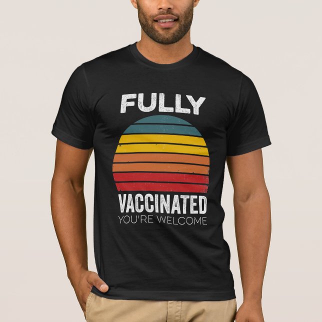 Camiseta Imunização totalmente vacinada Pro-Vacina (Frente)