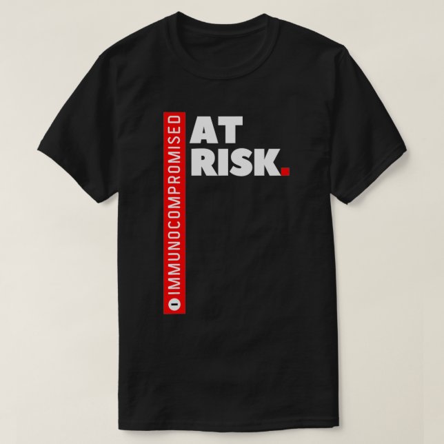 Camiseta Imunocomprometido EM RISCO (Frente do Design)