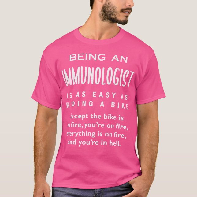 Camiseta Imunologista Fácil - Alergista Médico Humor Funn (Frente)