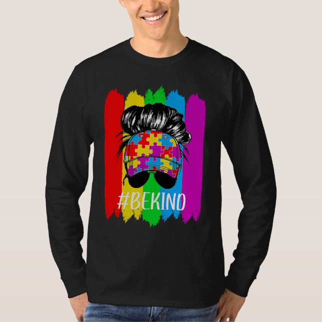 Camiseta In A World Where You Can Be Kind Autism Awareness  (Frente)