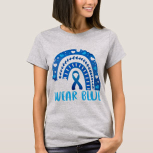 Camiseta In April We Wear Blue Autism Awareness Leopard Rai