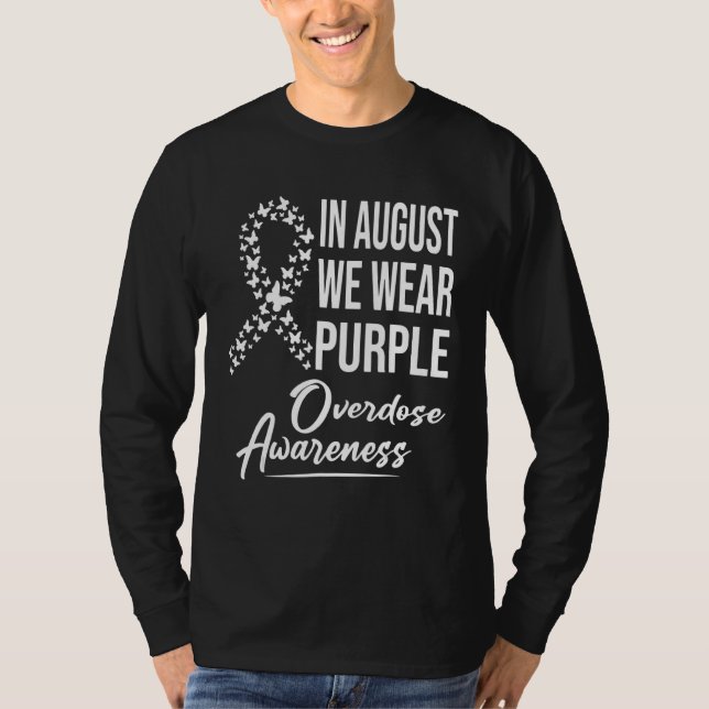 Camiseta In August We Wear Overdose Awareness Month (Frente)