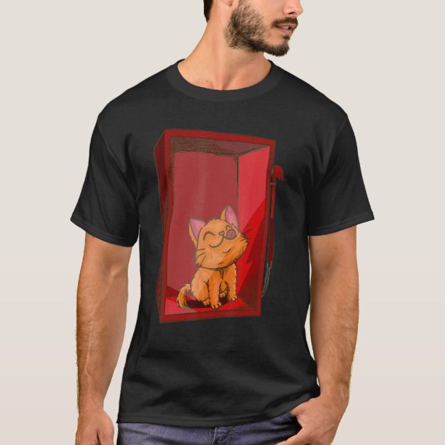 Camiseta In Case of Unhappiness  Break Glass   Cat Kitten (Frente)