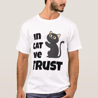 Camiseta In Cat We Trust Funny Cat Lover T-Shirt