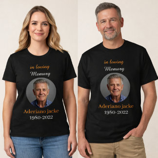 Camiseta In Loving Memory Custom Photo Memorial T-Shirt