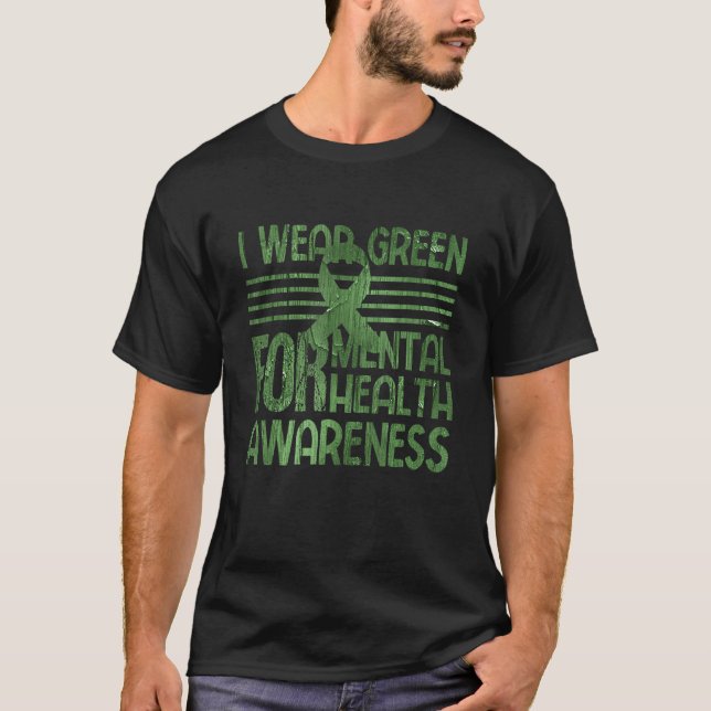 Camiseta In May I Wear Green For Mental Health Awareness Mo (Frente)