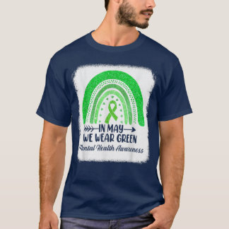 Camiseta In May We Wear Green Mental Health Awareness Green