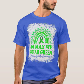 Camiseta In May We Wear Green Mental Health Awareness Rainb