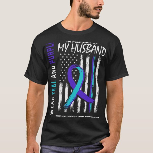 Camiseta In Memory Of My Husband Suicide Awareness Preventi (Frente)