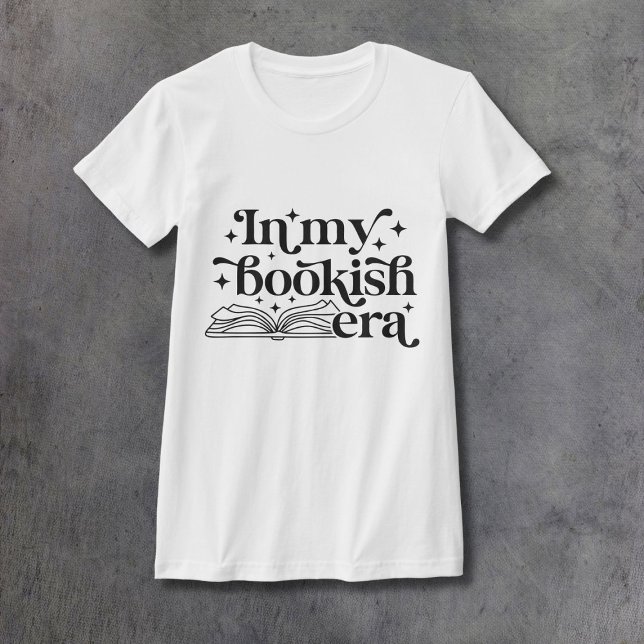 Camiseta In My Bookish Era Black Ink Women's Fitted (Criador carregado)