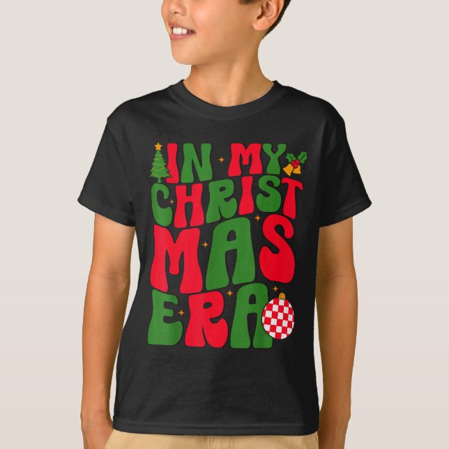 Camiseta In My Christmas Era Groovy Xmas Matching Christmas (Frente)