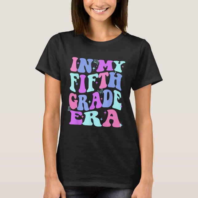 Camiseta In My Fifth Grade Era Girl Back To School 5th Grad (Frente)
