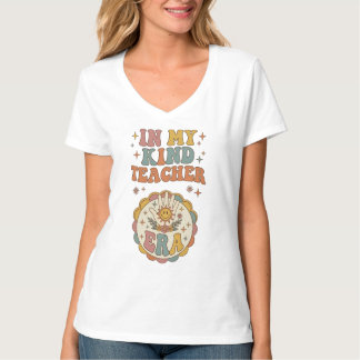 Camiseta In My Kind Teacher Era Retro Groovy Back To School