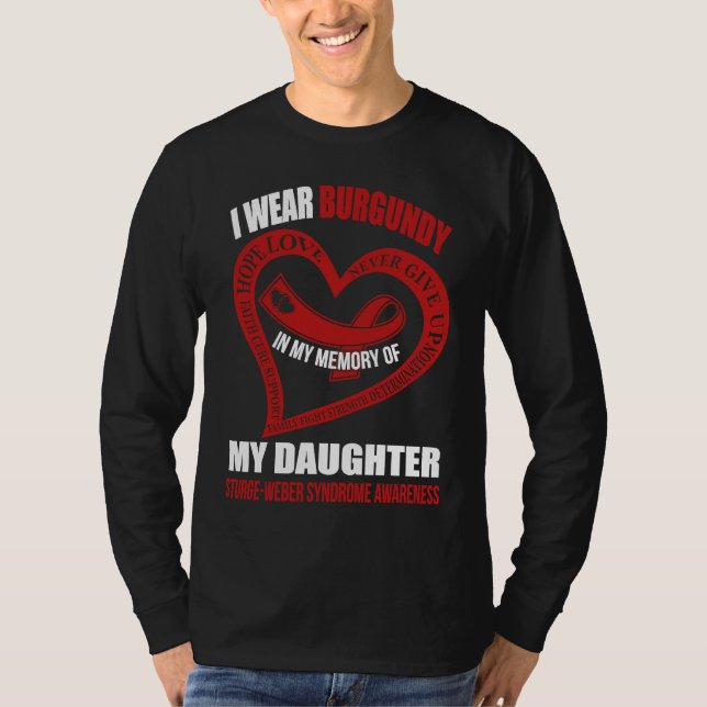 Camiseta In my memory of my daughter STURGE WEBER SYNDROME  (Frente)