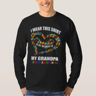 Camiseta In my memory of my grandpa AUTISM AWARENESS