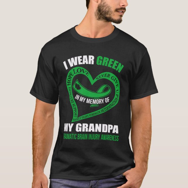 Camiseta In my memory of my grandpa TBI AWARENESS (Frente)
