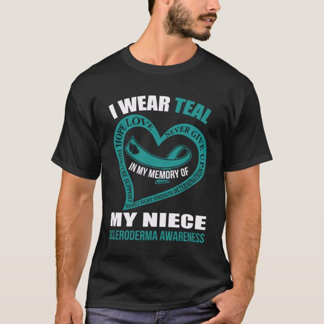 Camiseta In my memory of my niece SCLERODERMA AWARENESS (Frente)
