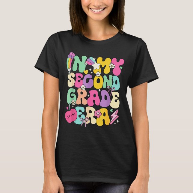 Camiseta In My Second Grade Era Teachers Women Back To Scho (Frente)