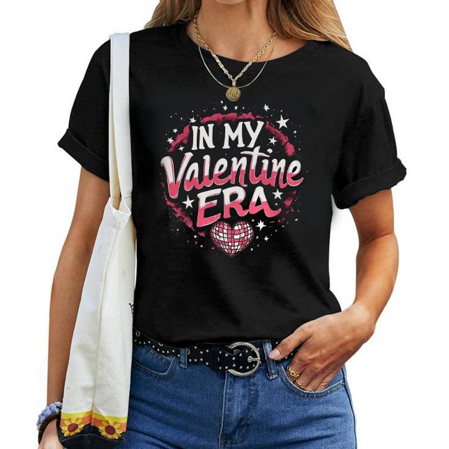 Camiseta In My Valentine Era Girls Retro Disco Valentines  (Criador carregado)
