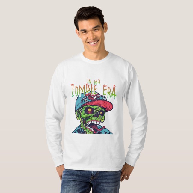 Camiseta In My Zombie Era | Funny Halloween Shirt (Frente Completa)