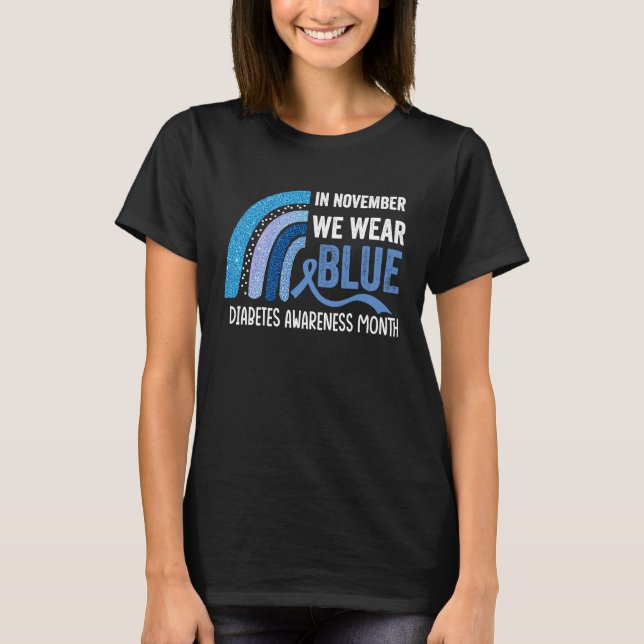 Camiseta In November We Were Blue Diabetes Awareness (Frente)