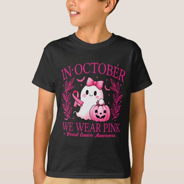 Camiseta In October We Wear Nk Breast Cancer Awareness  (Frente)