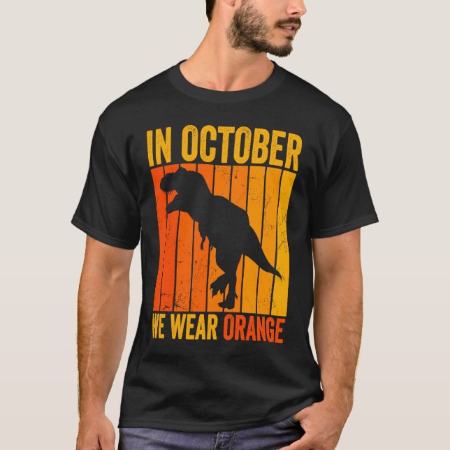 Camiseta In October We Wear Orange Stop Bullying Unity Day  (Frente)